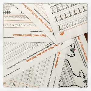 Twinkl Handwriting worksheets.
