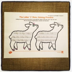 Twinkl Handwriting worksheet; Letter L More Joining Practice.
