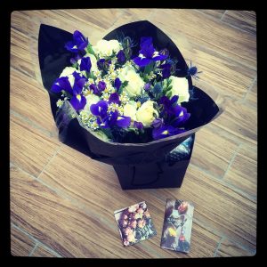 Prestige Flowers bouquet in luxury gift bag.
