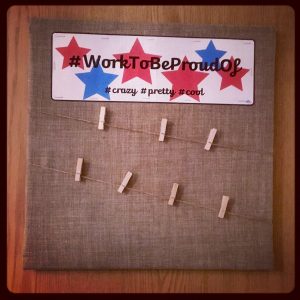 Bulletin board for small space homeschooling.
