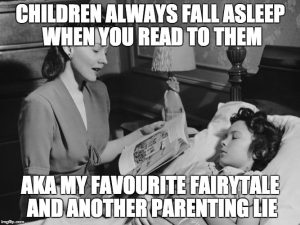Bedtime routines do not rely on parental reading past toddlerhood. Or, indeed, ever.