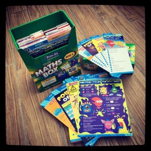 Prim-Ed Maths Box contents.
