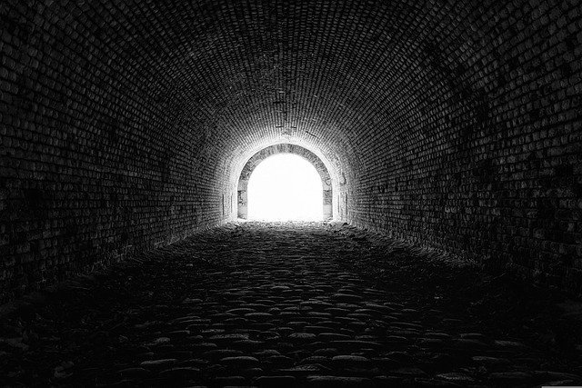 A dark tunnel with a light at the end, a hot minute away.
